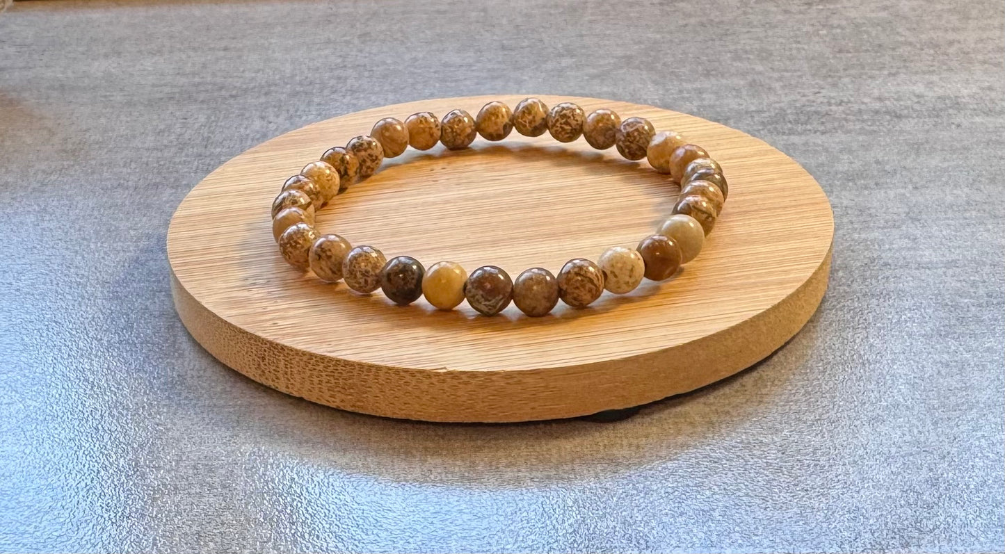 Bracelet en Jaspe Paysage