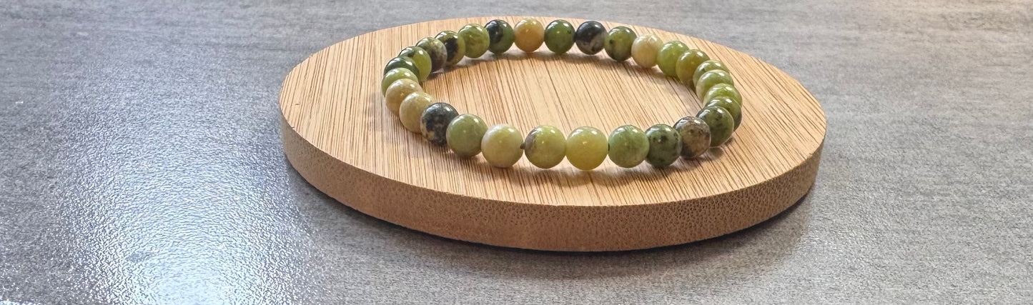 Bracelet en Chrysoprase Citron