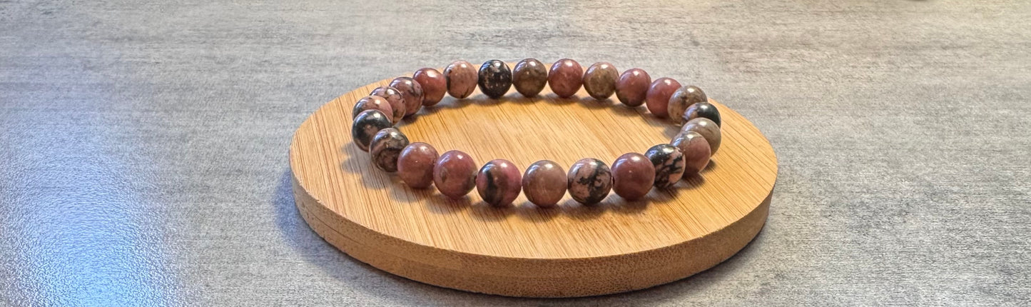 Bracelet en Rhodonite