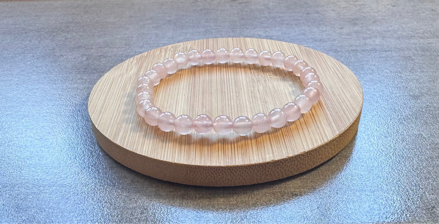 Bracelet en Quartz rose