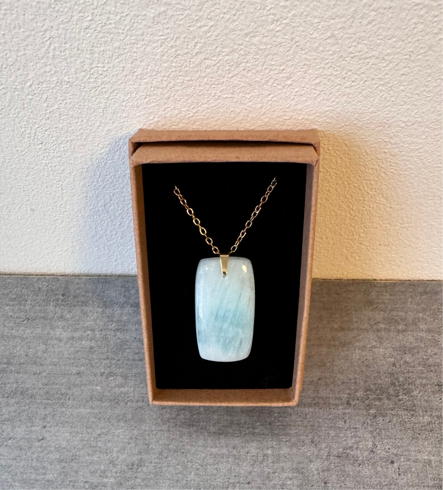 Collier Aragonite bleue