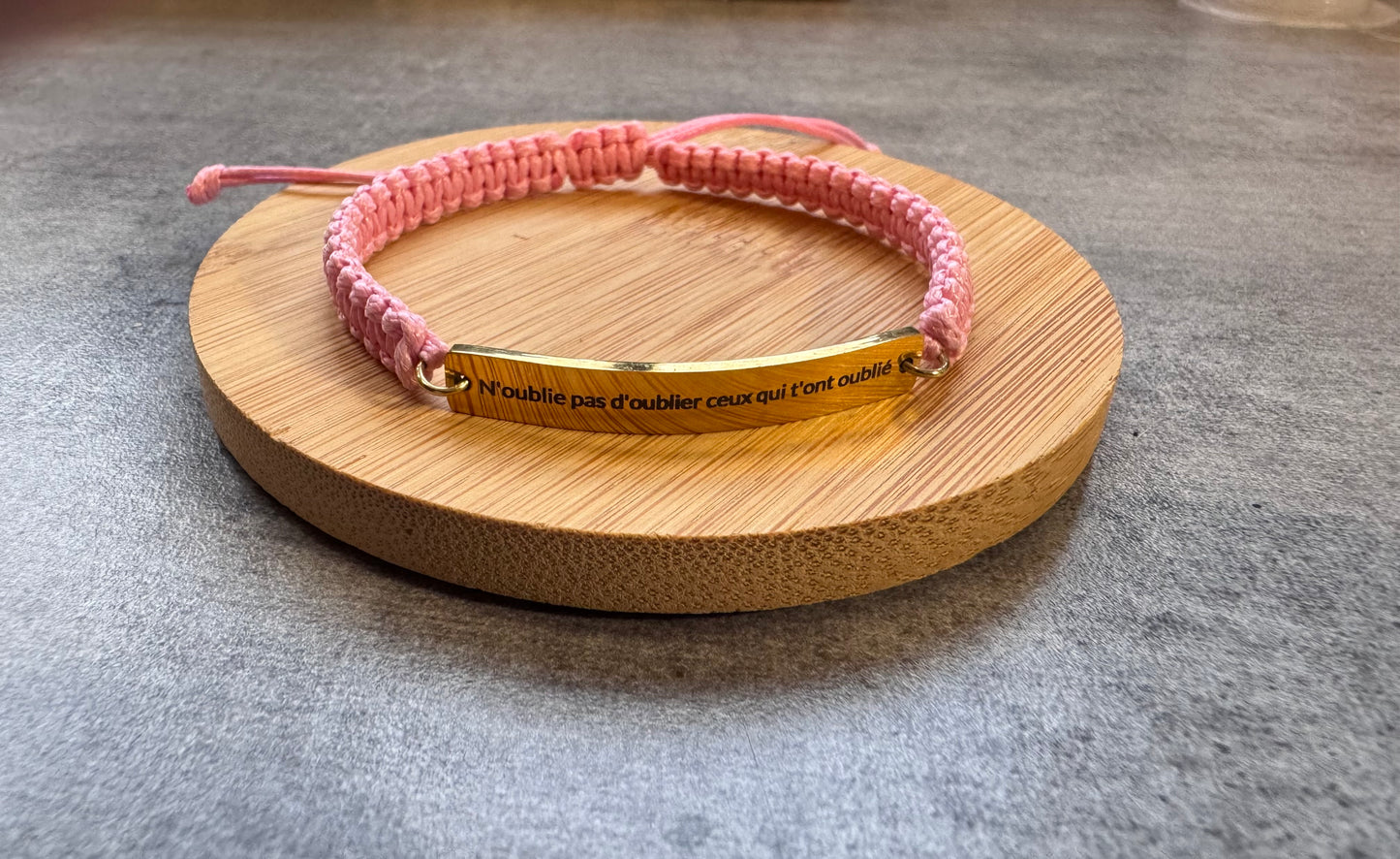 Bracelet ajustable – “N’oublie pas d’oublier ceux qui t’ont oublié ” ✨
