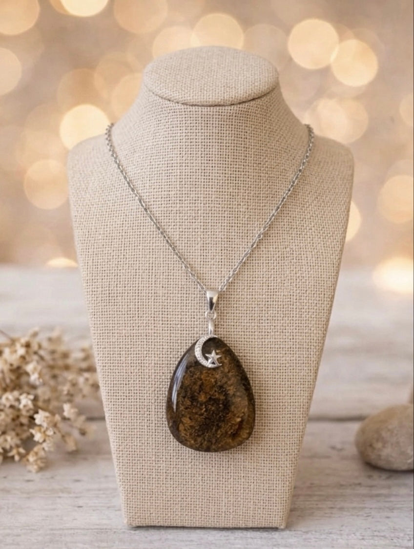 Collier en Bronzite