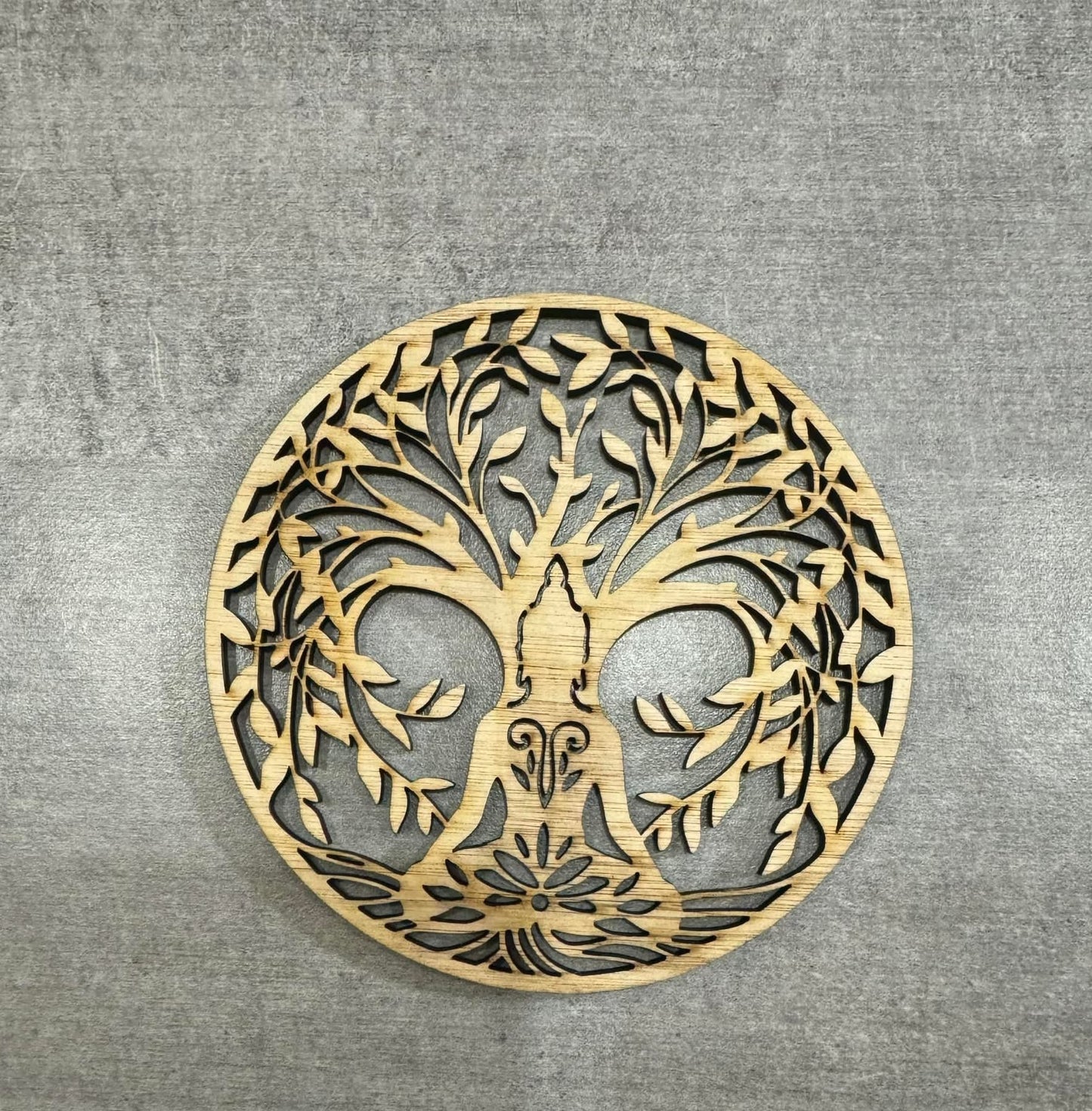 Bouddha avec arbre de vie 10 cm