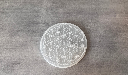 Fleur de vie en Sélénite 12 cm