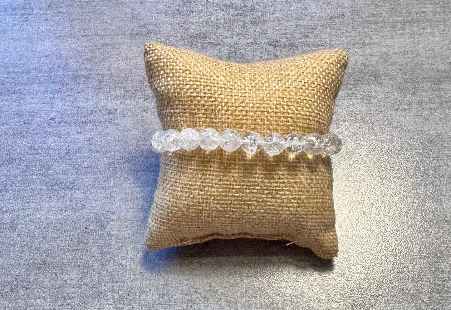 Bracelet en Cristal de Roche crack