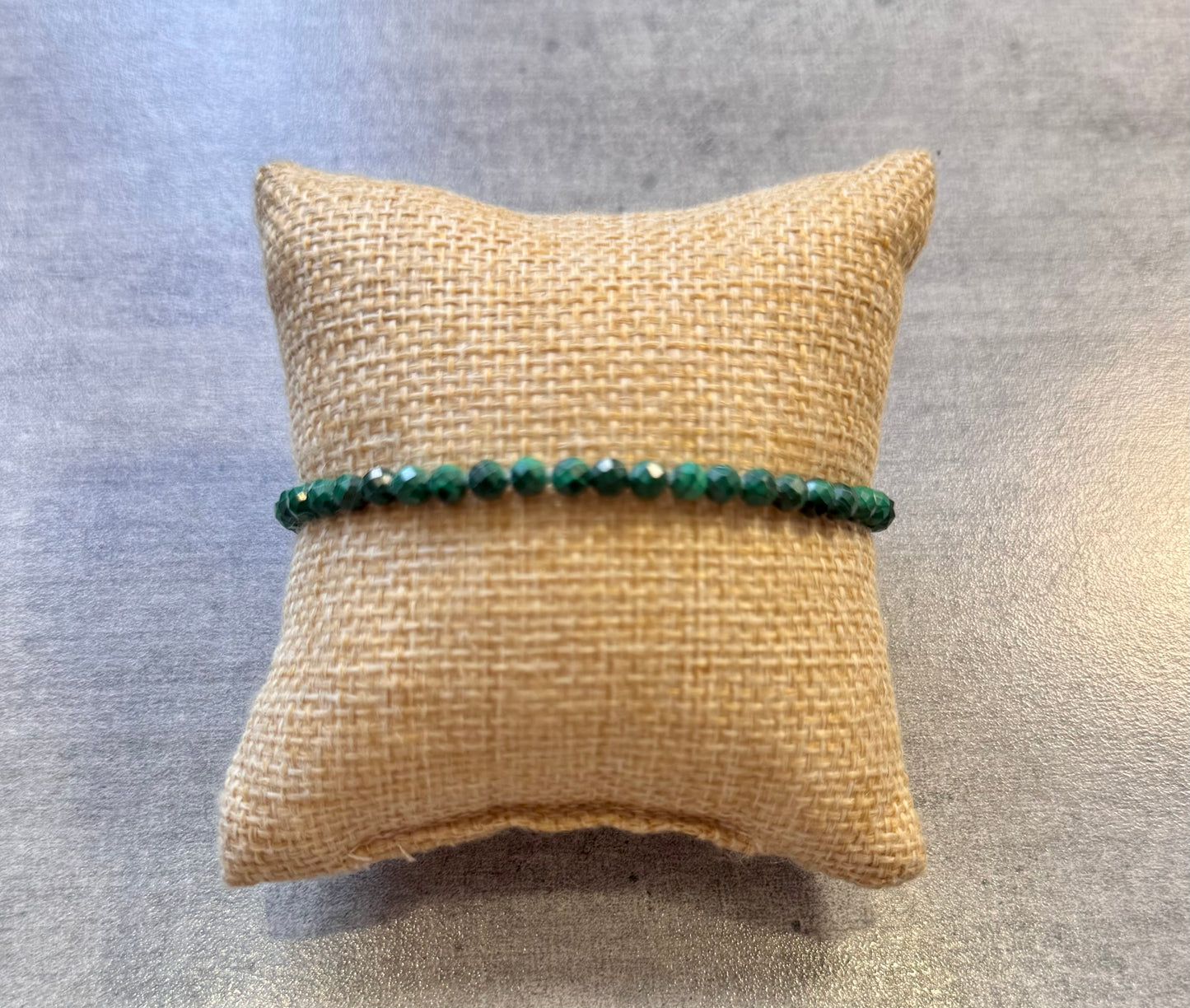 Bracelet en Malachite facetté