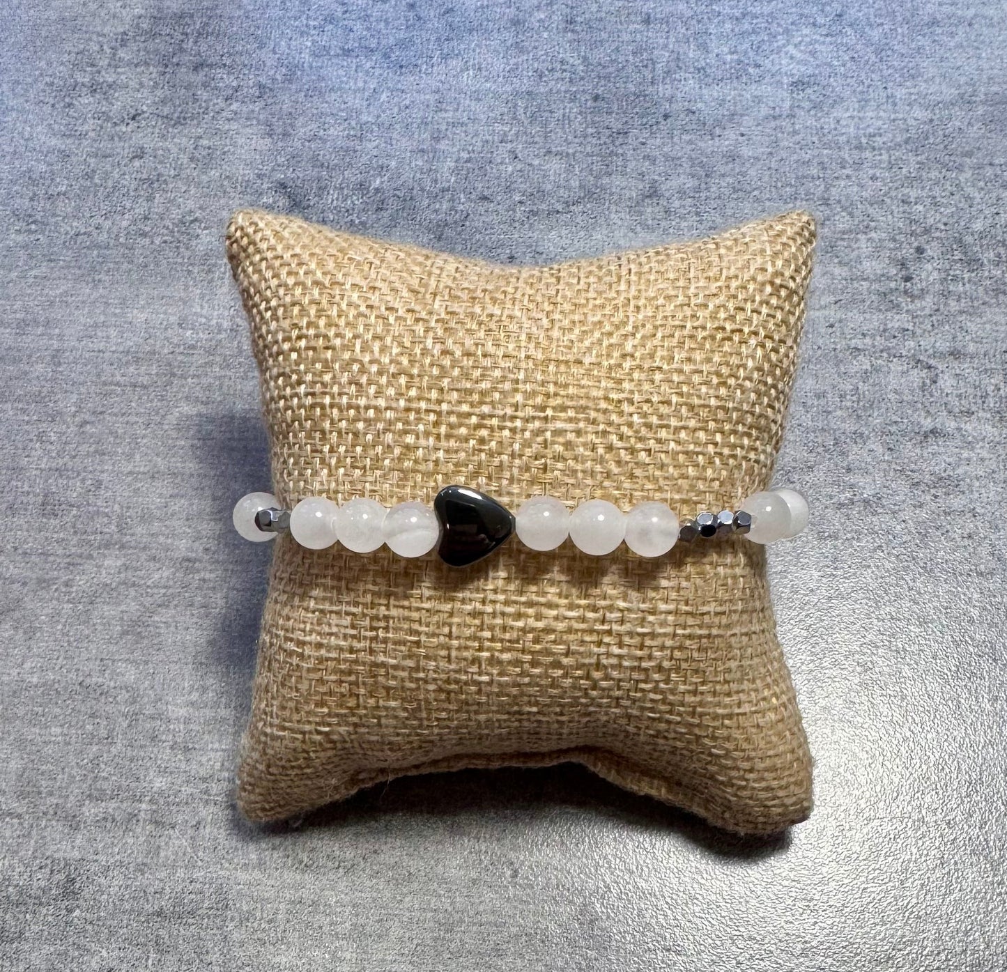 Bracelet en Mangano et Hématite