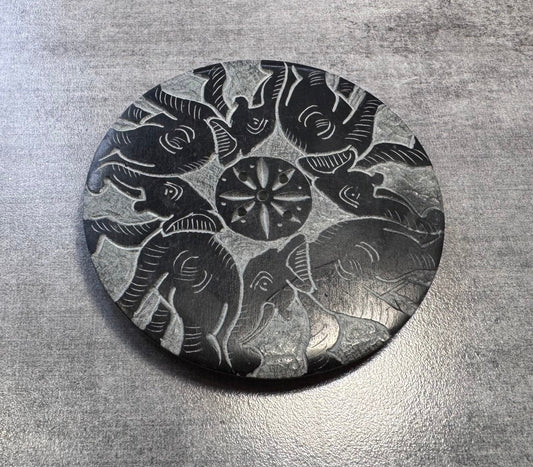Porte encens avec éléphant en Stéatite
