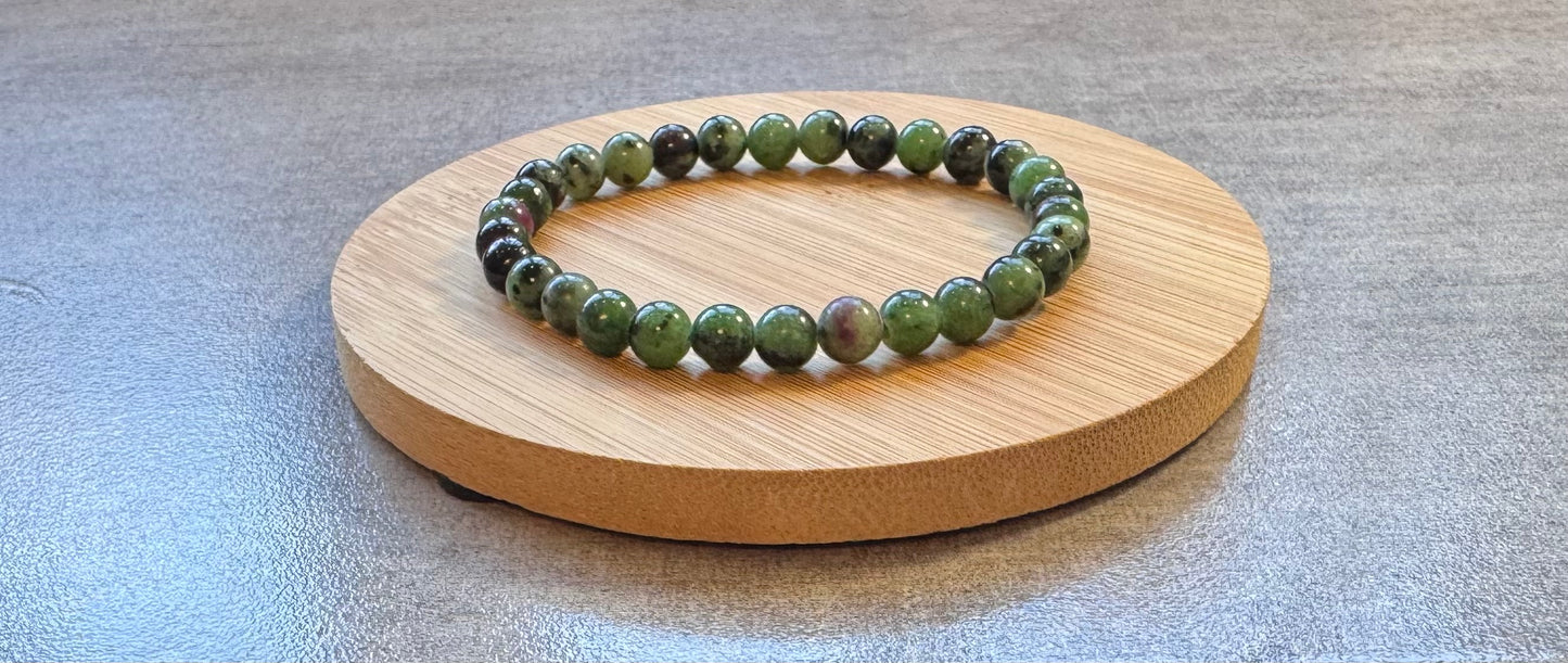 Bracelet en rubis zoisite
