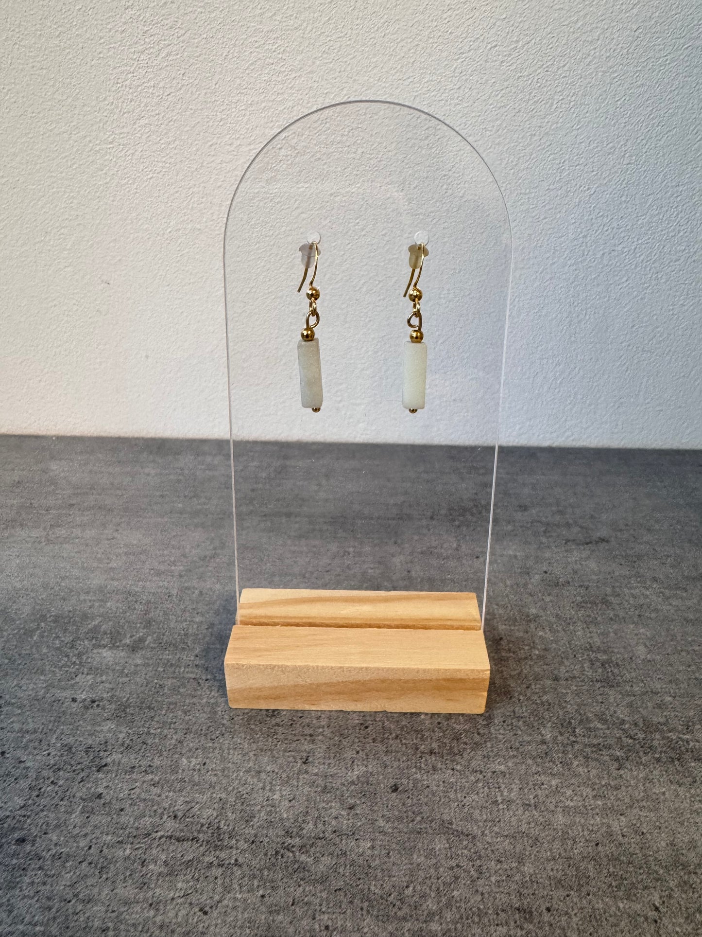 Boucle d’oreille en amazonite