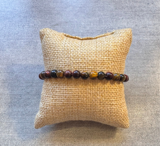 Bracelet Triple protection ( œil de tigre, œil de faucon, œil de taureau)