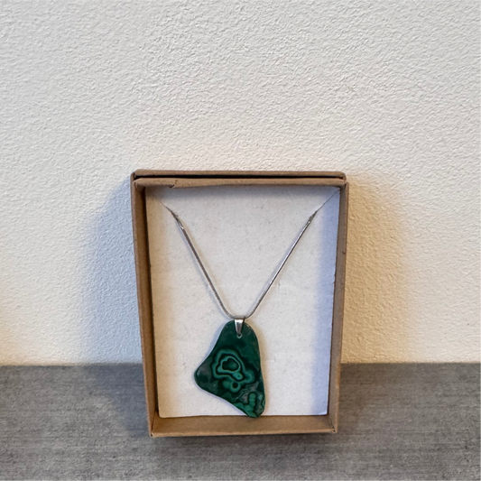 Collier en malachite