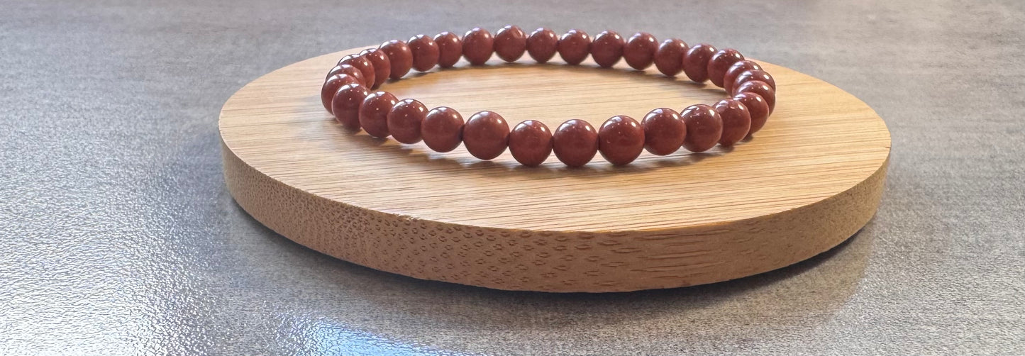 Bracelet en Jaspe rouge