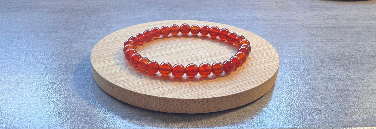 Bracelet en Cornaline rouge