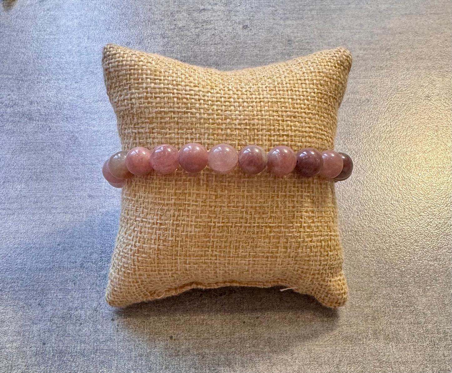 Bracelet en Aventurine rose