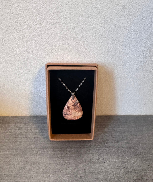 Collier en Jaspe Œil d’oiseau