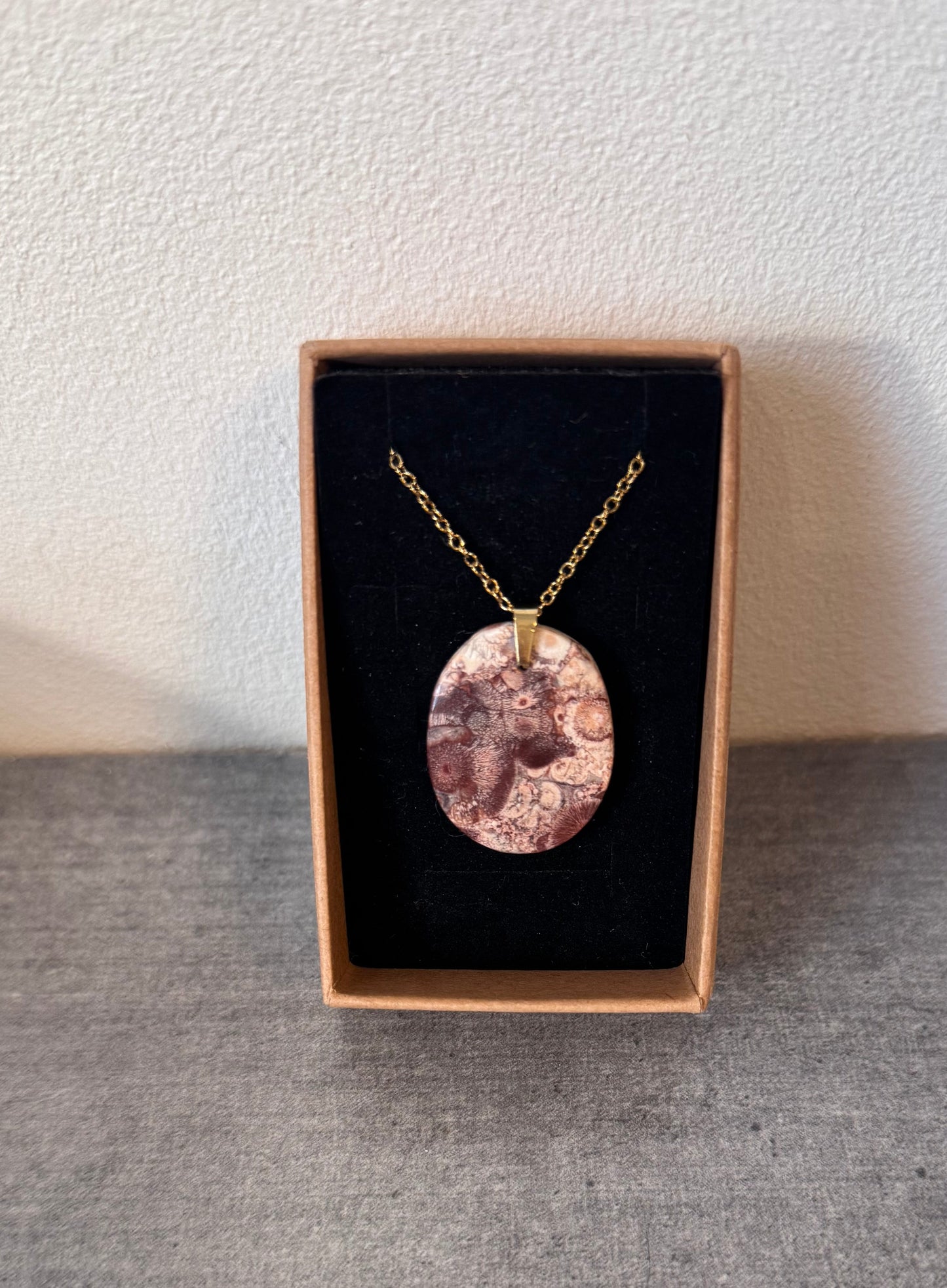 Collier en Jaspe Œil d’oiseau