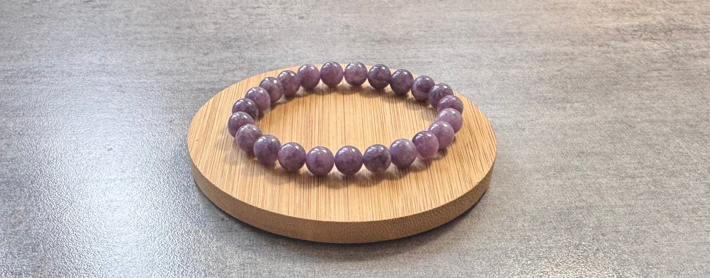 Bracelet en Lepidolite