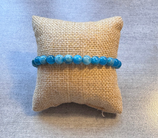 Bracelet en Apatite bleu