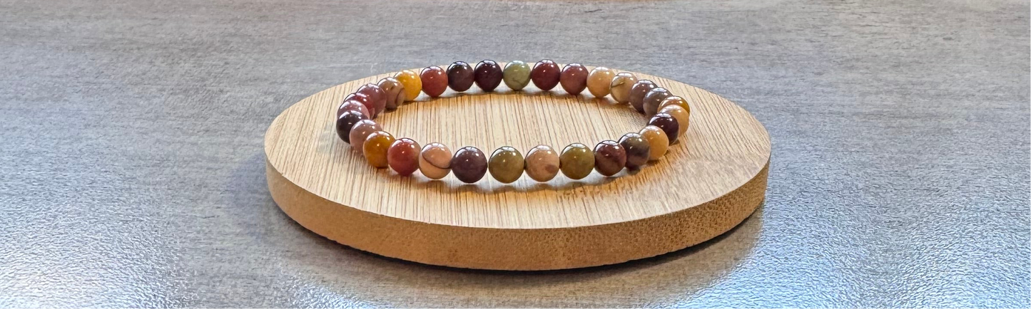 Bracelet en jaspe mokaite
