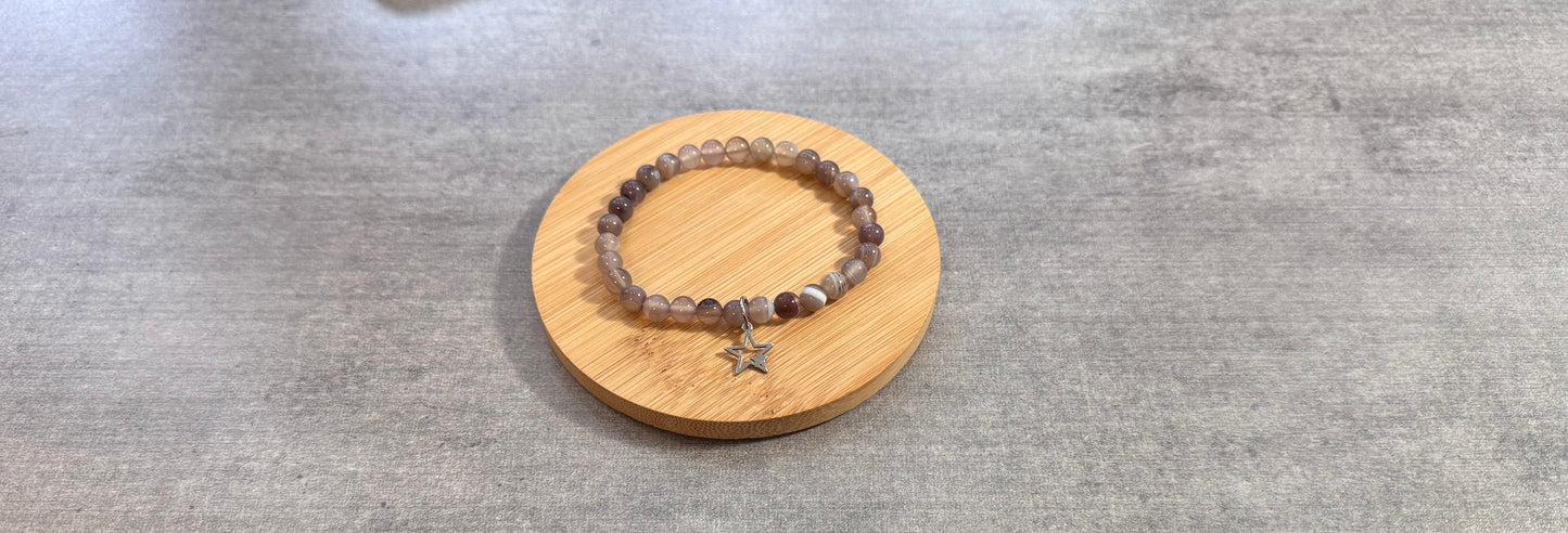 Bracelet en Agate de Botswana