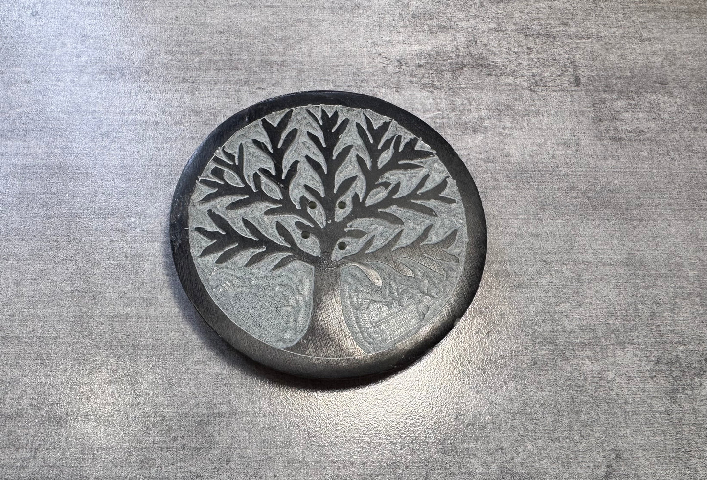 Porte - encens Arbre de vie en stéatite
