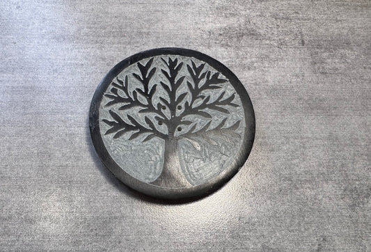 Porte - encens Arbre de vie en stéatite
