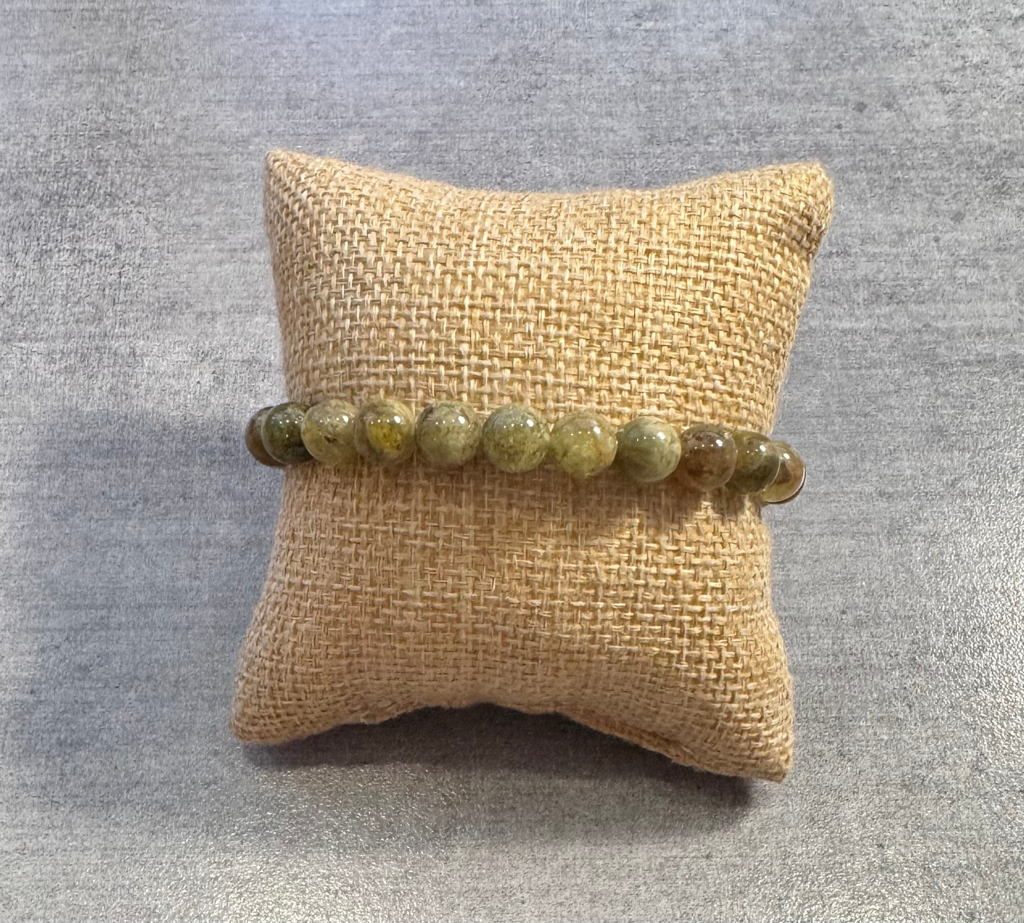 Bracelet Grenat vert grossulaire