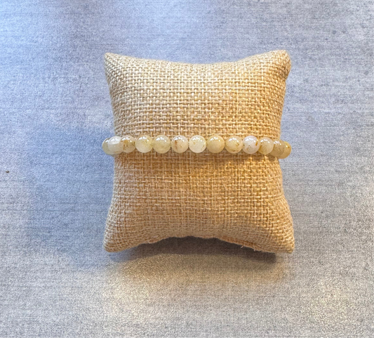 Bracelet en cristal de roche rutile