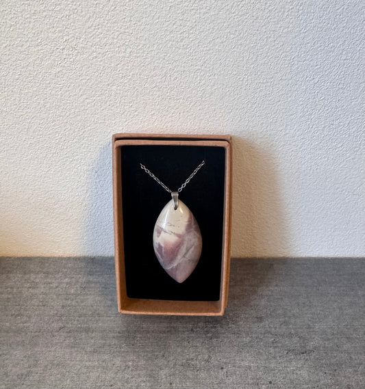 Collier en Jaspe porcelaine