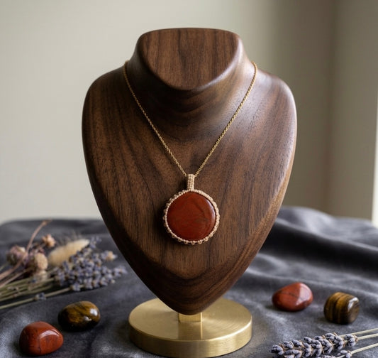 Collier en Jaspe rouge