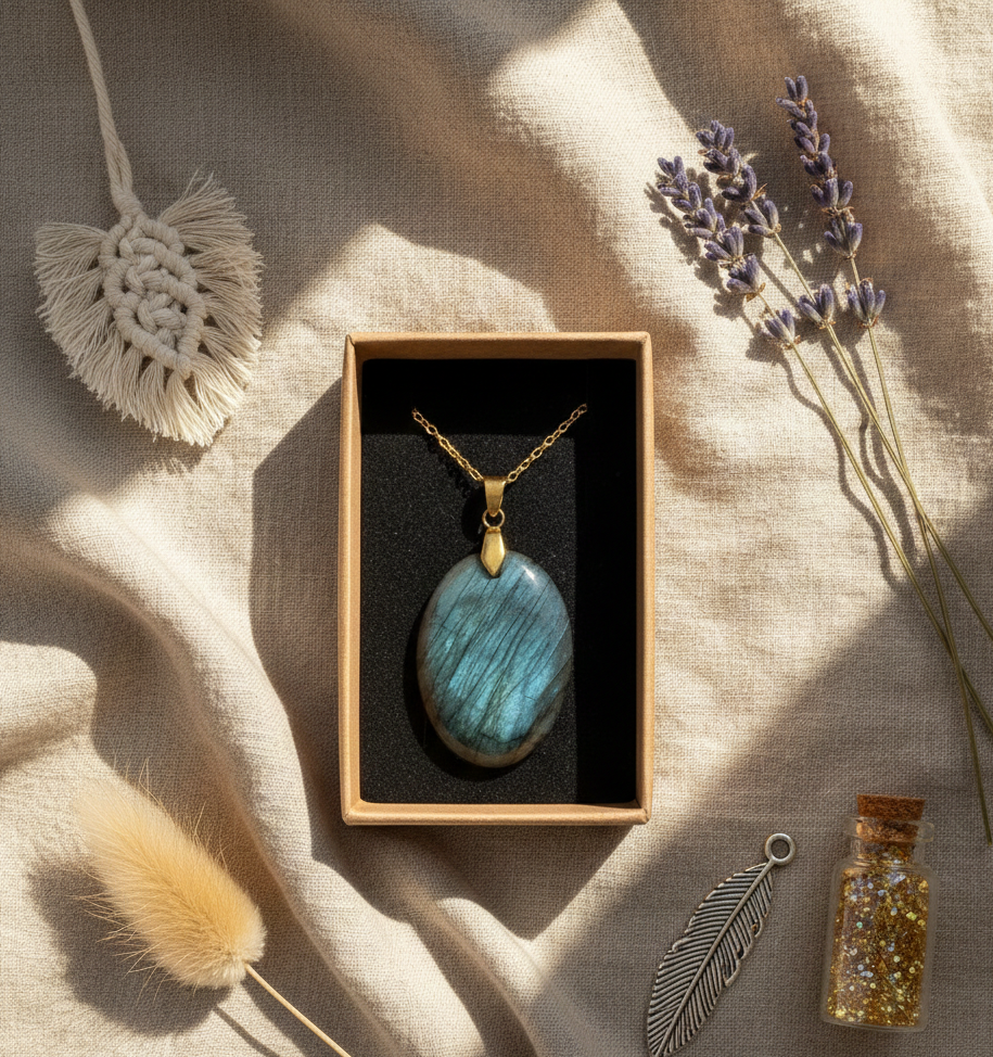 Collier en Labradorite